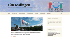 Desktop Screenshot of fuer-esslingen.de